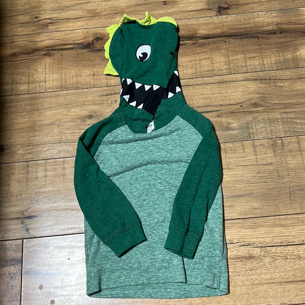 Carters 18M hooded Dino shirt, super thin and light